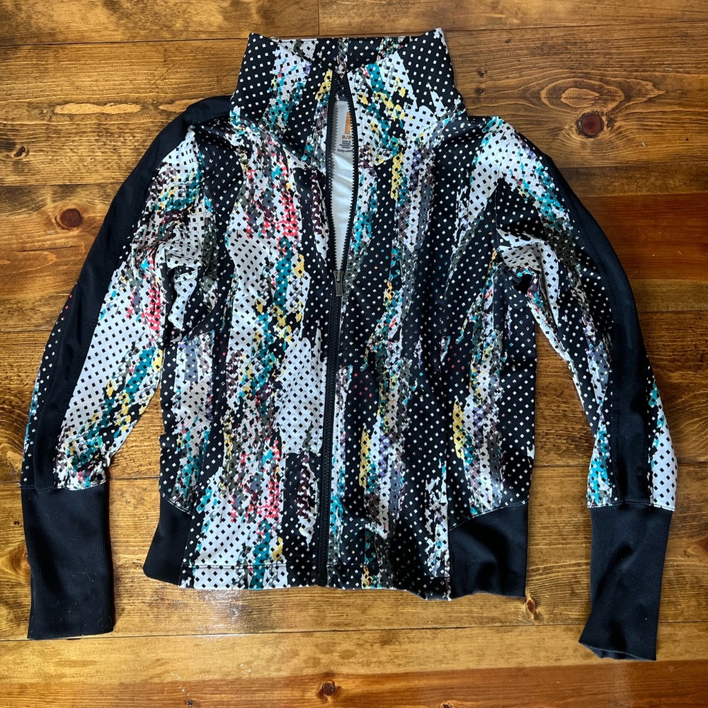 Original Lucy Stretchy Black and Multicolor Women's Jacket